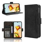 For ZTE Blade A33s Skin Feel Calf Texture Card Slots Leather Phone Case(Black) - 1