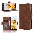 For ZTE Blade A33s Skin Feel Calf Texture Card Slots Leather Phone Case(Brown) - 1