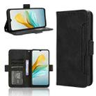 For ZTE Blade A53 Pro Skin Feel Calf Texture Card Slots Leather Phone Case(Black) - 1