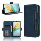 For ZTE Blade A53 Pro Skin Feel Calf Texture Card Slots Leather Phone Case(Blue) - 1