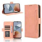 For ZTE Blade A73 4G / V50 Design 4G Skin Feel Calf Texture Card Slots Leather Phone Case(Pink) - 1