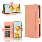 For ZTE Blade A73 5G Skin Feel Calf Texture Card Slots Leather Phone Case(Pink) - 1