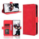 For ZTE nubia Red Magic 9 Pro+ Skin Feel Calf Texture Card Slots Leather Phone Case(Red) - 1