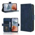 For ZTE Blade A34 Skin Feel Calf Texture Card Slots Leather Phone Case(Blue) - 1