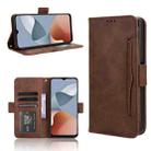 For ZTE Blade A34 Skin Feel Calf Texture Card Slots Leather Phone Case(Brown) - 1