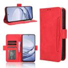 For ZTE Blade V60 / Axon 60 4G Skin Feel Calf Texture Card Slots Leather Phone Case(Red) - 1