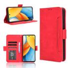 For ZTE Axon 60 Lite / Blade V60 Vita Skin Feel Calf Texture Card Slots Leather Phone Case(Red) - 1