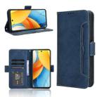 For ZTE Axon 60 Lite / Blade V60 Vita Skin Feel Calf Texture Card Slots Leather Phone Case(Blue) - 1