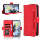 For ZTE Blade A75 4G Skin Feel Calf Texture Card Slots Leather Phone Case(Red) - 1