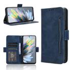 For ZTE Blade A75 4G Skin Feel Calf Texture Card Slots Leather Phone Case(Blue) - 1