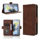 For ZTE Blade A75 4G Skin Feel Calf Texture Card Slots Leather Phone Case(Brown) - 1