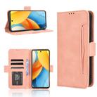 For ZTE Blade V60 Design Skin Feel Calf Texture Card Slots Leather Phone Case(Pink) - 1