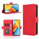 For ZTE Blade V60 Design Skin Feel Calf Texture Card Slots Leather Phone Case(Red) - 1