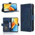 For ZTE Blade V60 Design Skin Feel Calf Texture Card Slots Leather Phone Case(Blue) - 1