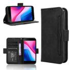 For ZTE Blade A35 Lite Skin Feel Calf Texture Card Slots Leather Phone Case(Black) - 1