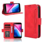 For ZTE Blade A35 Lite Skin Feel Calf Texture Card Slots Leather Phone Case(Red) - 1