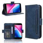 For ZTE Blade A35 Lite Skin Feel Calf Texture Card Slots Leather Phone Case(Blue) - 1