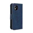 For ZTE Blade A35 Lite Skin Feel Calf Texture Card Slots Leather Phone Case(Blue) - 3