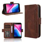 For ZTE Blade A35 Lite Skin Feel Calf Texture Card Slots Leather Phone Case(Brown) - 1