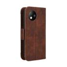 For ZTE Blade A35 Lite Skin Feel Calf Texture Card Slots Leather Phone Case(Brown) - 3