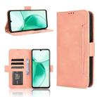 For ZTE Blade A35 Skin Feel Calf Texture Card Slots Leather Phone Case(Pink) - 1