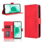 For ZTE Blade A35 Skin Feel Calf Texture Card Slots Leather Phone Case(Red) - 1