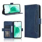 For ZTE Blade A35 Skin Feel Calf Texture Card Slots Leather Phone Case(Blue) - 1