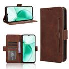 For ZTE Blade A35 Skin Feel Calf Texture Card Slots Leather Phone Case(Brown) - 1