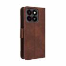 For ZTE Blade A35 Skin Feel Calf Texture Card Slots Leather Phone Case(Brown) - 3