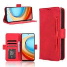 For ZTE Blade A75 5G Skin Feel Calf Texture Card Slots Leather Phone Case(Red) - 1