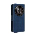 For ZTE Blade A75 5G Skin Feel Calf Texture Card Slots Leather Phone Case(Blue) - 3