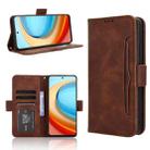 For ZTE Blade A75 5G Skin Feel Calf Texture Card Slots Leather Phone Case(Brown) - 1