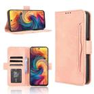 For ZTE Blade V70 4G Skin Feel Calf Texture Card Slots Leather Phone Case(Pink) - 1