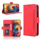 For ZTE Blade V70 4G Skin Feel Calf Texture Card Slots Leather Phone Case(Red) - 1