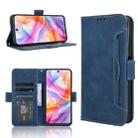 For ZTE Blade V70 Design 4G Skin Feel Calf Texture Card Slots Leather Phone Case(Blue) - 1