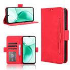For ZTE Blade A35e Z2466 Skin Feel Calf Texture Card Slots Leather Phone Case(Red) - 1