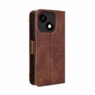 For ZTE Blade A35e Z2466 Skin Feel Calf Texture Card Slots Leather Phone Case(Brown) - 3