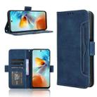For ZTE nubia Music 2 Skin Feel Calf Texture Card Slots Leather Phone Case(Blue) - 1