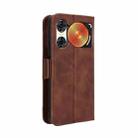 For ZTE nubia Music 2 Skin Feel Calf Texture Card Slots Leather Phone Case(Brown) - 2