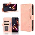 For ZTE nubia Neo 3 5G Skin Feel Calf Texture Card Slots Leather Phone Case(Pink) - 1