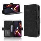 For ZTE nubia Neo 3 5G Skin Feel Calf Texture Card Slots Leather Phone Case(Black) - 1
