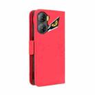 For ZTE nubia Neo 3 5G Skin Feel Calf Texture Card Slots Leather Phone Case(Red) - 3