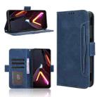 For ZTE nubia Neo 3 5G Skin Feel Calf Texture Card Slots Leather Phone Case(Blue) - 1