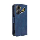 For ZTE nubia Neo 3 5G Skin Feel Calf Texture Card Slots Leather Phone Case(Blue) - 3