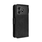 For ZTE Blade A36 4G Skin Feel Calf Texture Card Slots Leather Phone Case(Black) - 3