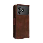For ZTE Blade A36 4G Skin Feel Calf Texture Card Slots Leather Phone Case(Brown) - 3