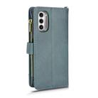 For Motorola Moto G52J 5G Litchi Texture Zipper Leather Phone Case(Green) - 3