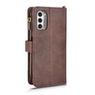 For Motorola Moto G52J 5G Litchi Texture Zipper Leather Phone Case(Brown) - 3