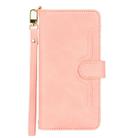 For Motorola Moto G52J 5G Litchi Texture Zipper Leather Phone Case(Pink) - 2
