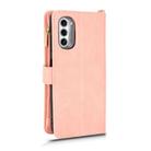 For Motorola Moto G52J 5G Litchi Texture Zipper Leather Phone Case(Pink) - 3